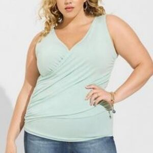 Torrid Studio Tissue Jersey Jersey Surplice Tank